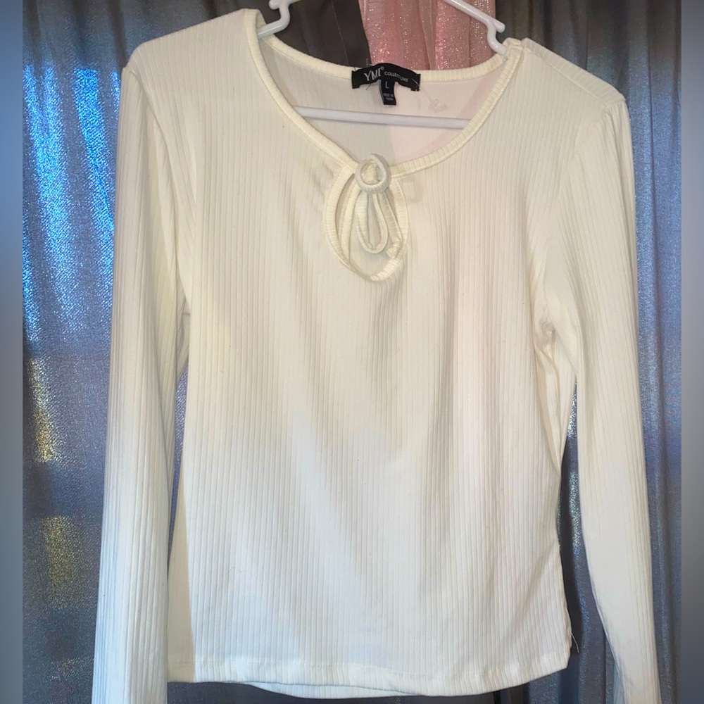 YMI Collection Women Long Sleeve Ribbed Shirt